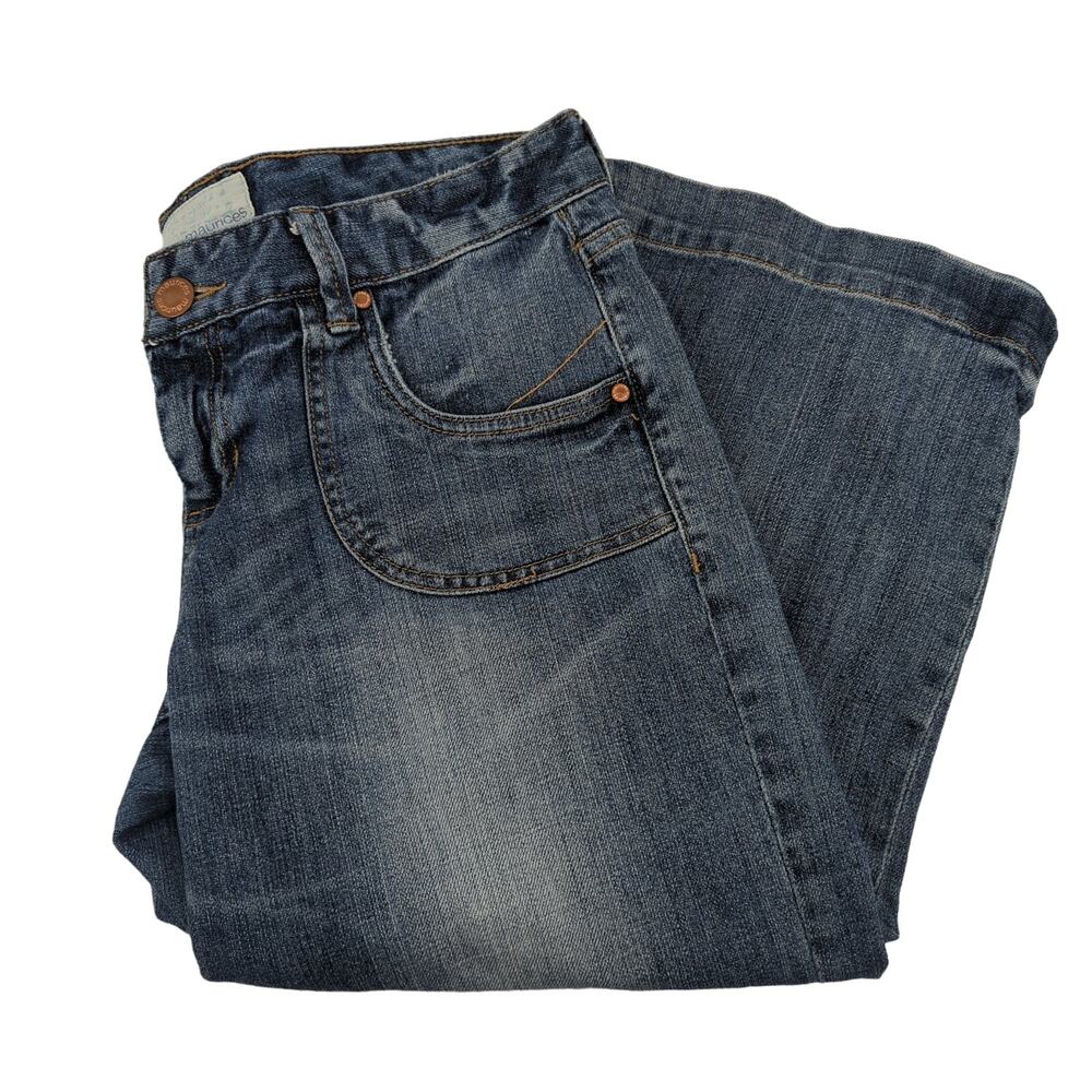 EUC Maurices blue Jeans Cotton Blend Low Rise Womens Size 9 Acid Wash Pockets - Picture 2 of 10